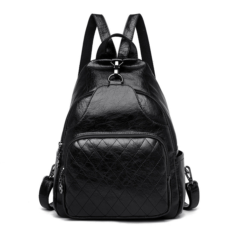 Retro Anti - Theft PU Backpack - Vielle