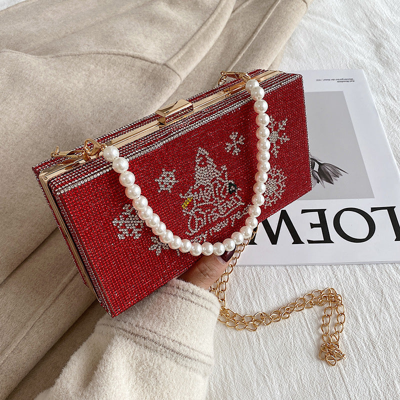 Elegant PU Leather Chain Shoulder Bag