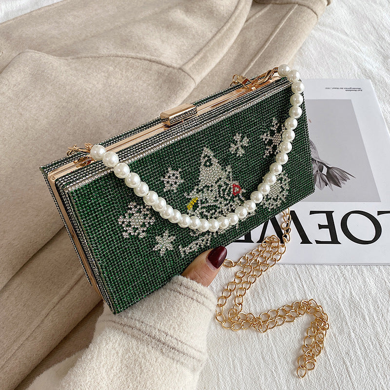 Elegant PU Leather Chain Shoulder Bag