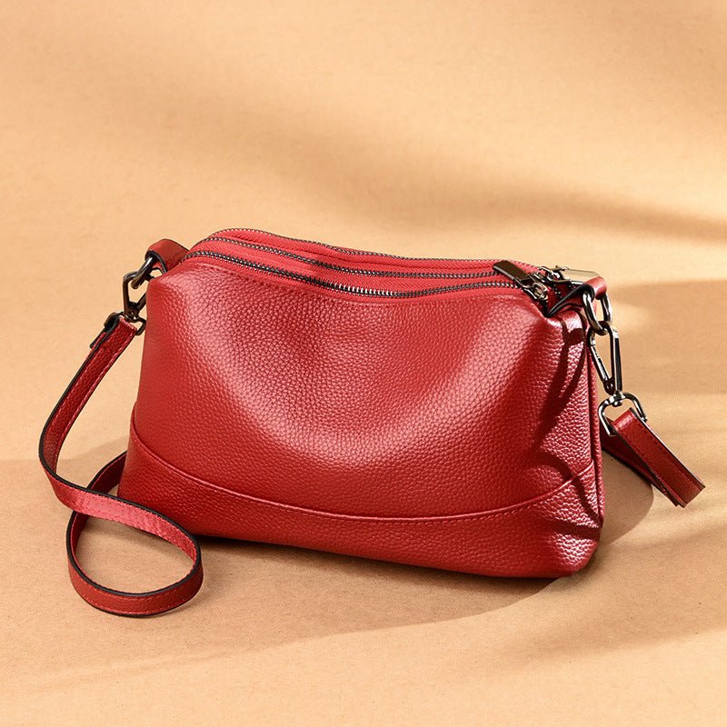 Classic Leather Crossbody Shoulder Bag - Vielle