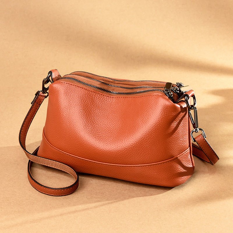 Classic Leather Crossbody Shoulder Bag - Vielle