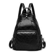 Retro Anti - Theft PU Backpack - Vielle